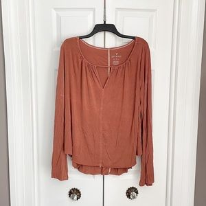 American Eagle flare sleeve knit top